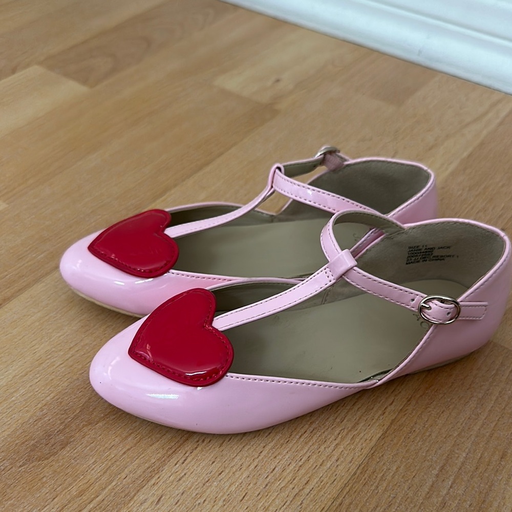 Pink Heart Kids Shoes